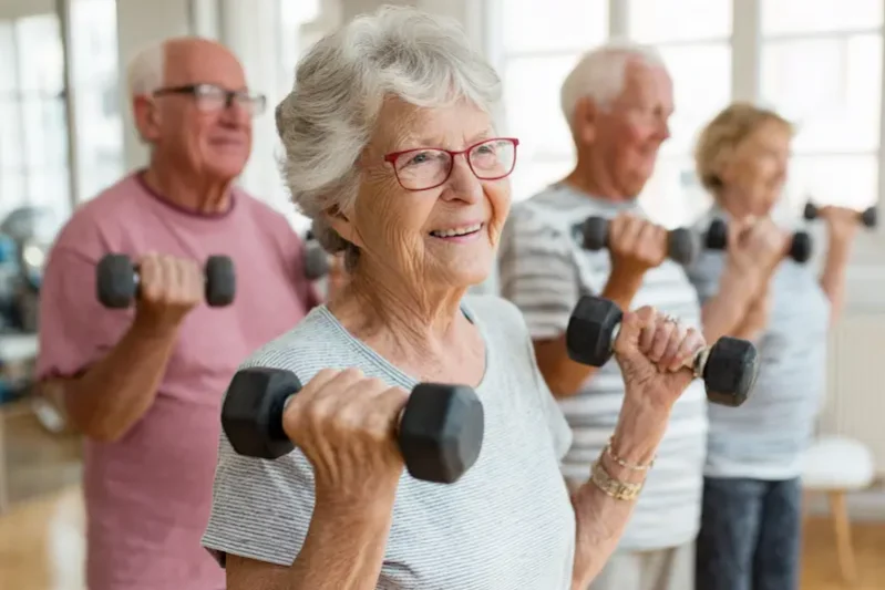 Heritage House of Porter | Seniors exercising