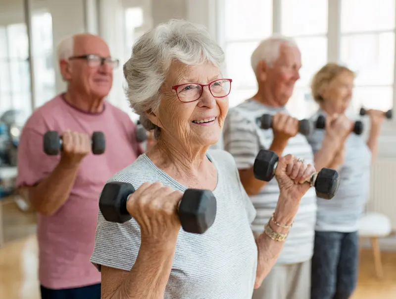 Heritage House of Porter | Seniors exercising